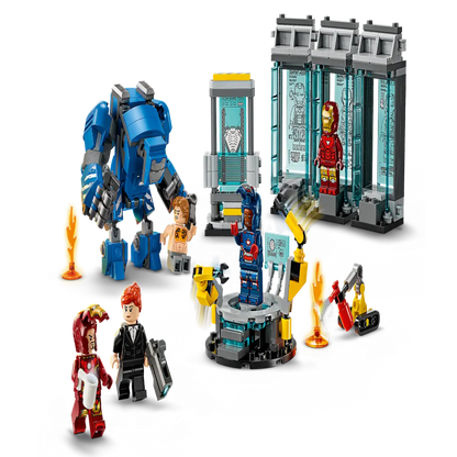Lego 76315 Super Heroes Marvel Iron Man's Laboratory: Hall of Armor (384Pieces)