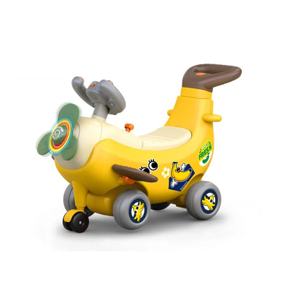 Hola HE9983 4-in-1 Ride-on & Push Around Banana Plane (12M+)