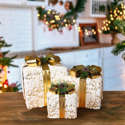 Christmas Decoration , 3 piece Gift Box Set