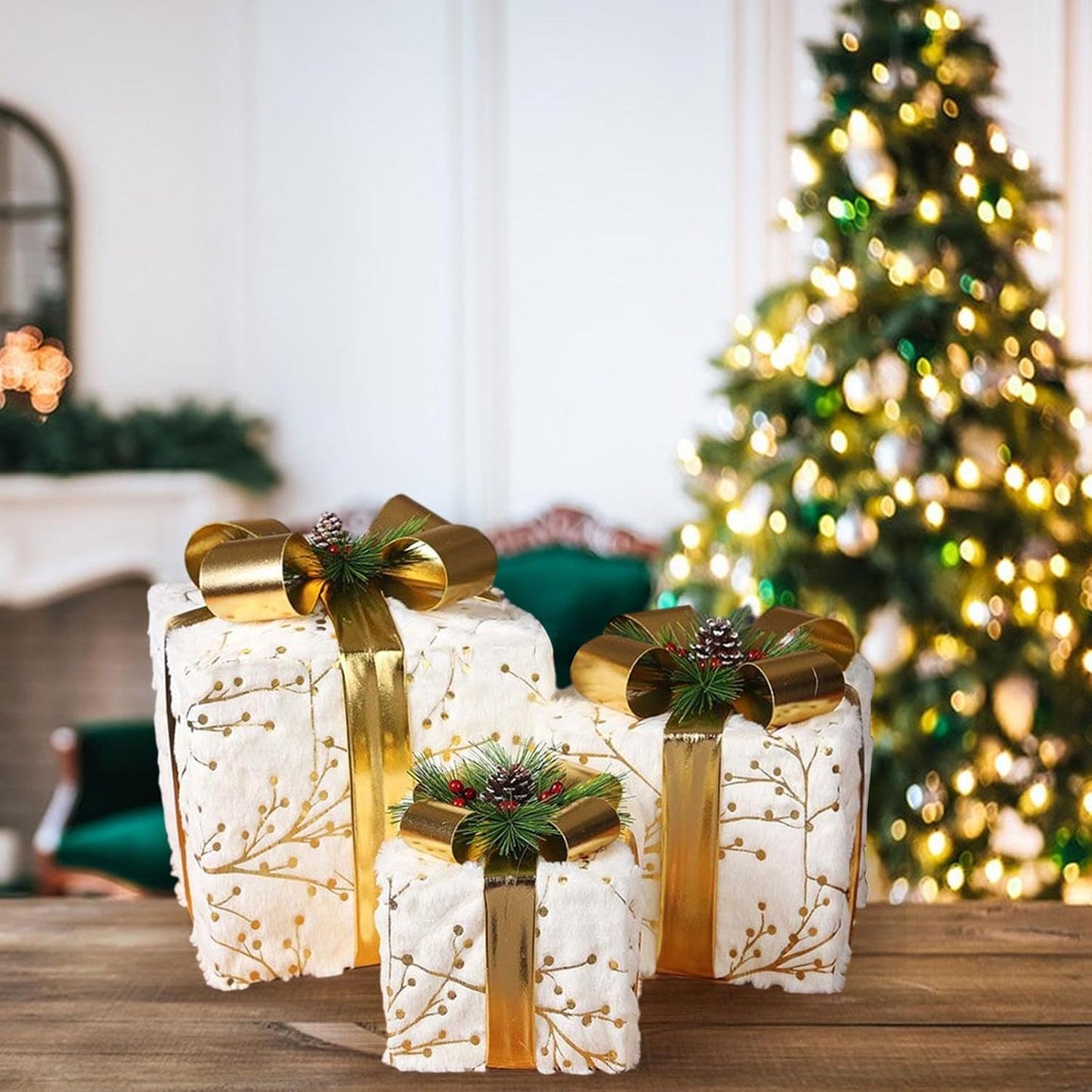 Christmas Decoration , 3 piece Gift Box Set