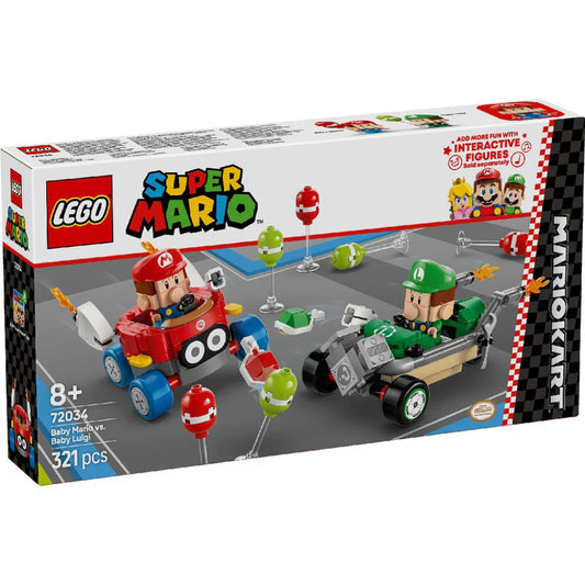 Lego 72034 Super Mario Mario Kart – Baby Mario Vs. Baby Luigi (321 Pieces)