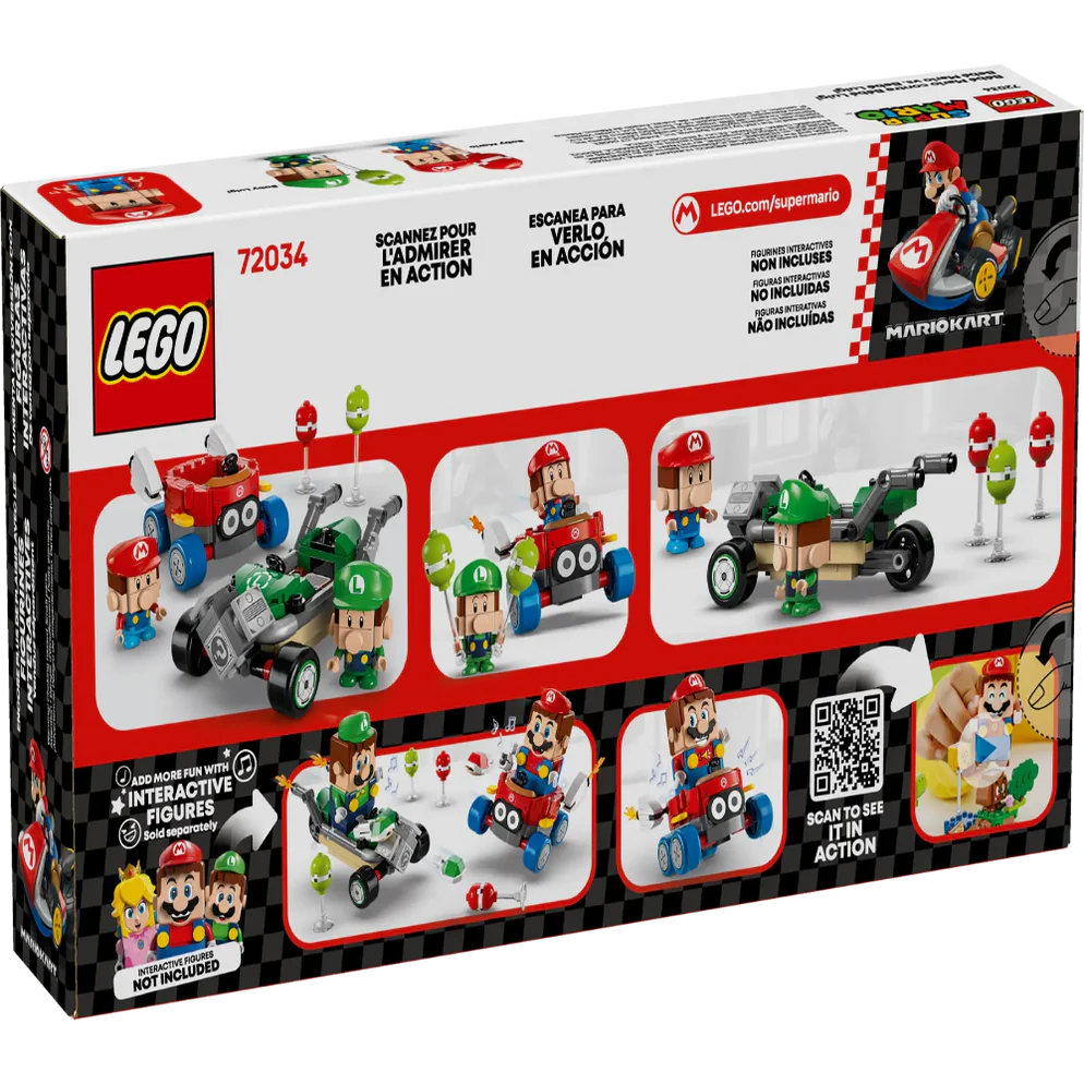 Lego 72034 Super Mario Mario Kart – Baby Mario Vs. Baby Luigi (321 Pieces)