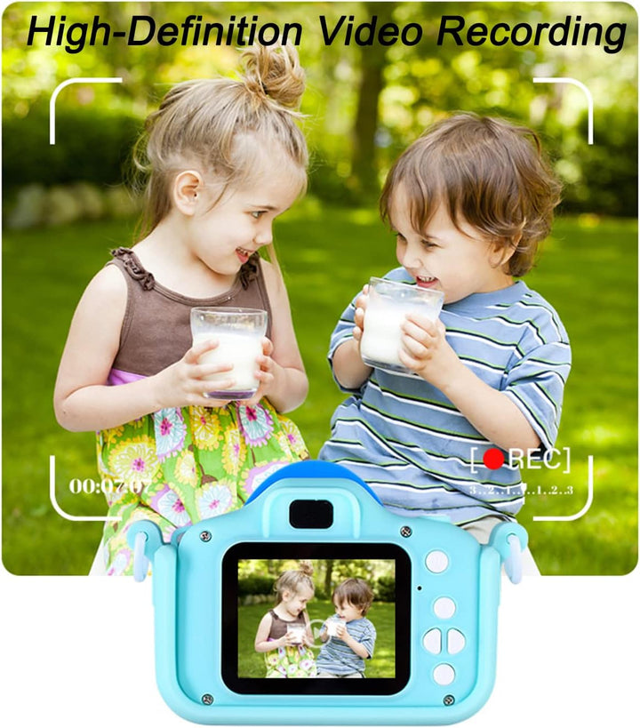 Toys Uncle Digital Video Camera for Kids with Protective Silicone Cover with inbuilt Games (Dinosaur)