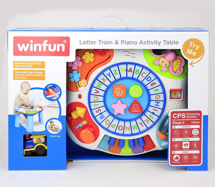 Winfun Letter Train and Piano Activity Table