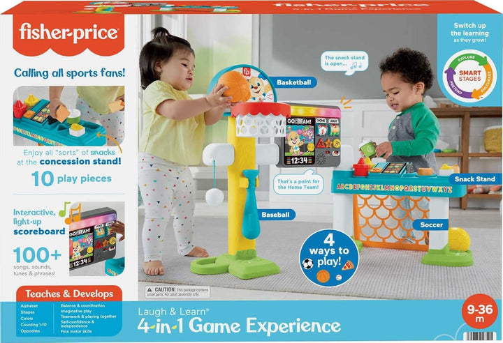 Fisher-Price Toddler Learning  4-in-1 Game Experience Sports Activity Center