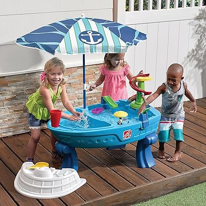 Step2 Fiesta Cruise Sand & Water Table | Kids Outdoor Summer Play Table