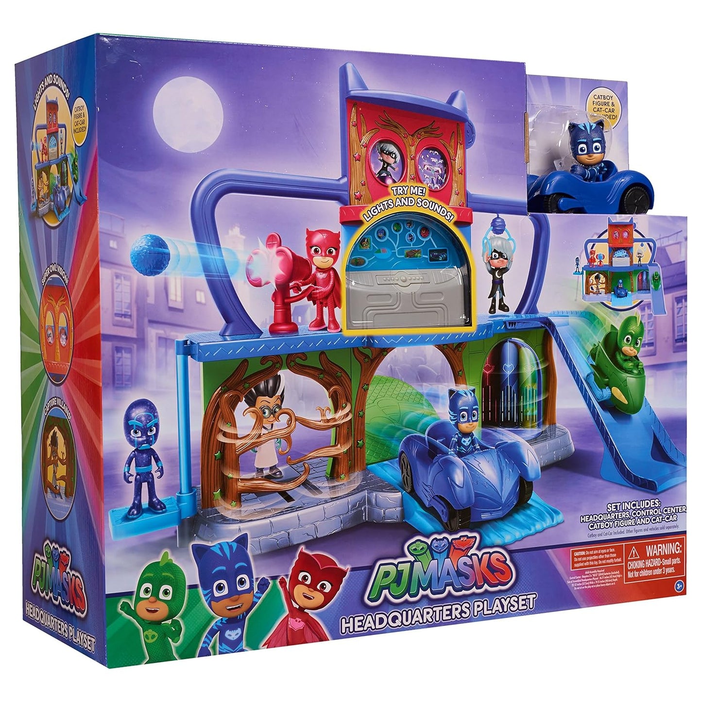 PJ Masks Headquarters Playset for Boys,Multicolor