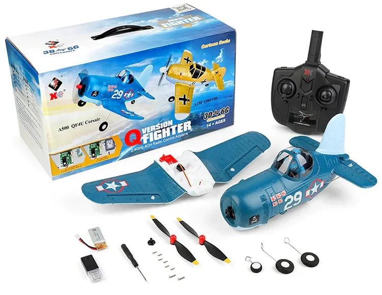 RC Airplane A500 F4U Corsair 4CH 3D 6G System RTF EPP 2.4Ghz Aircraft Glider Toy