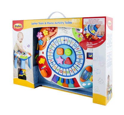 Winfun Letter Train And Piano Activity Table Baby Gear for Kids age 24M+