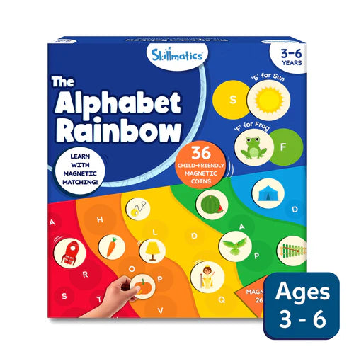 SKILLMATICS Alphabet Rainbow | Magnetic Matching Activity (ages 3-6)