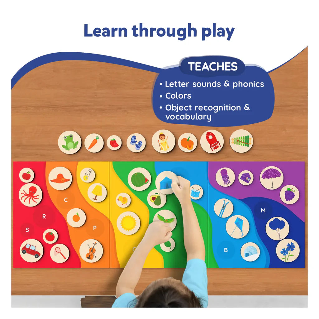 SKILLMATICS Alphabet Rainbow | Magnetic Matching Activity (ages 3-6)