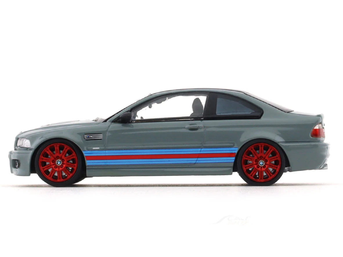 1:64 STREET WEAPON BMW M3 E46 Martini grey Stance Hunters diecast scale model collectible