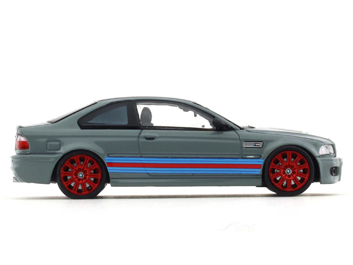 1:64 STREET WEAPON BMW M3 E46 Martini grey Stance Hunters diecast scale model collectible