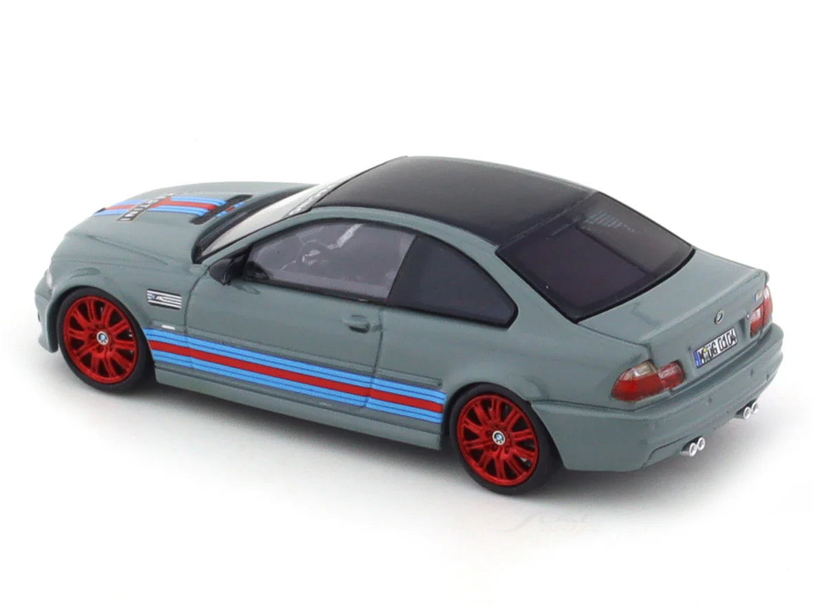 1:64 STREET WEAPON BMW M3 E46 Martini grey Stance Hunters diecast scale model collectible