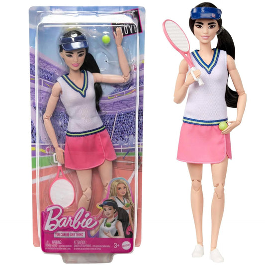 Barbie Doll & Accessories, Career Tennis Player Doll with Racket and Ball