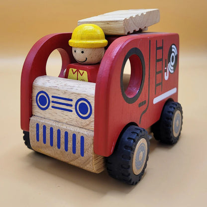 Wooden Fire Engine for kids