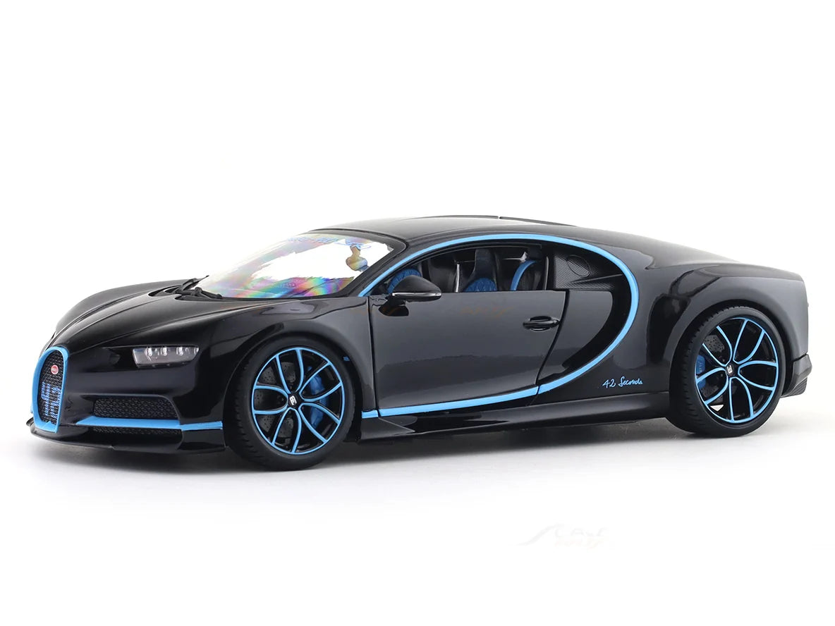 Bburago Bugatti Chiron 1:18 Diecast Model Car – 0–400 km/h in 42 Seconds