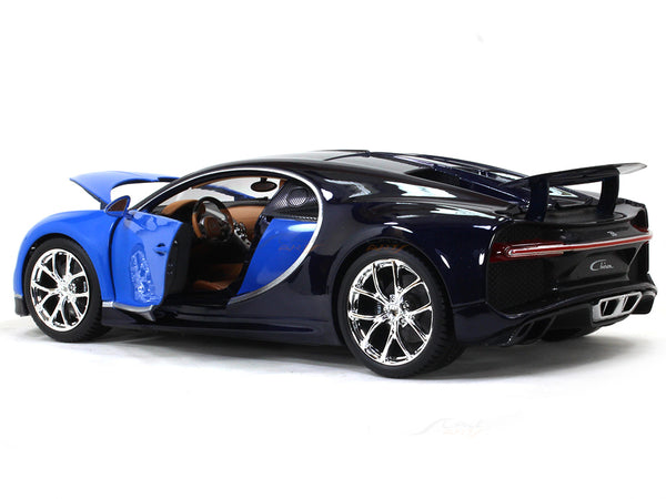 Bburago Bugatti Chiron Blue 1:18 Diecast Model Car – Licensed Collectible