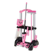Casdon Hetty Cleaning Trolley Toy Set with Mop, Broom and Cleaning Accessories