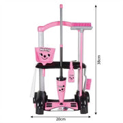 Casdon Hetty Cleaning Trolley Toy Set with Mop, Broom and Cleaning Accessories