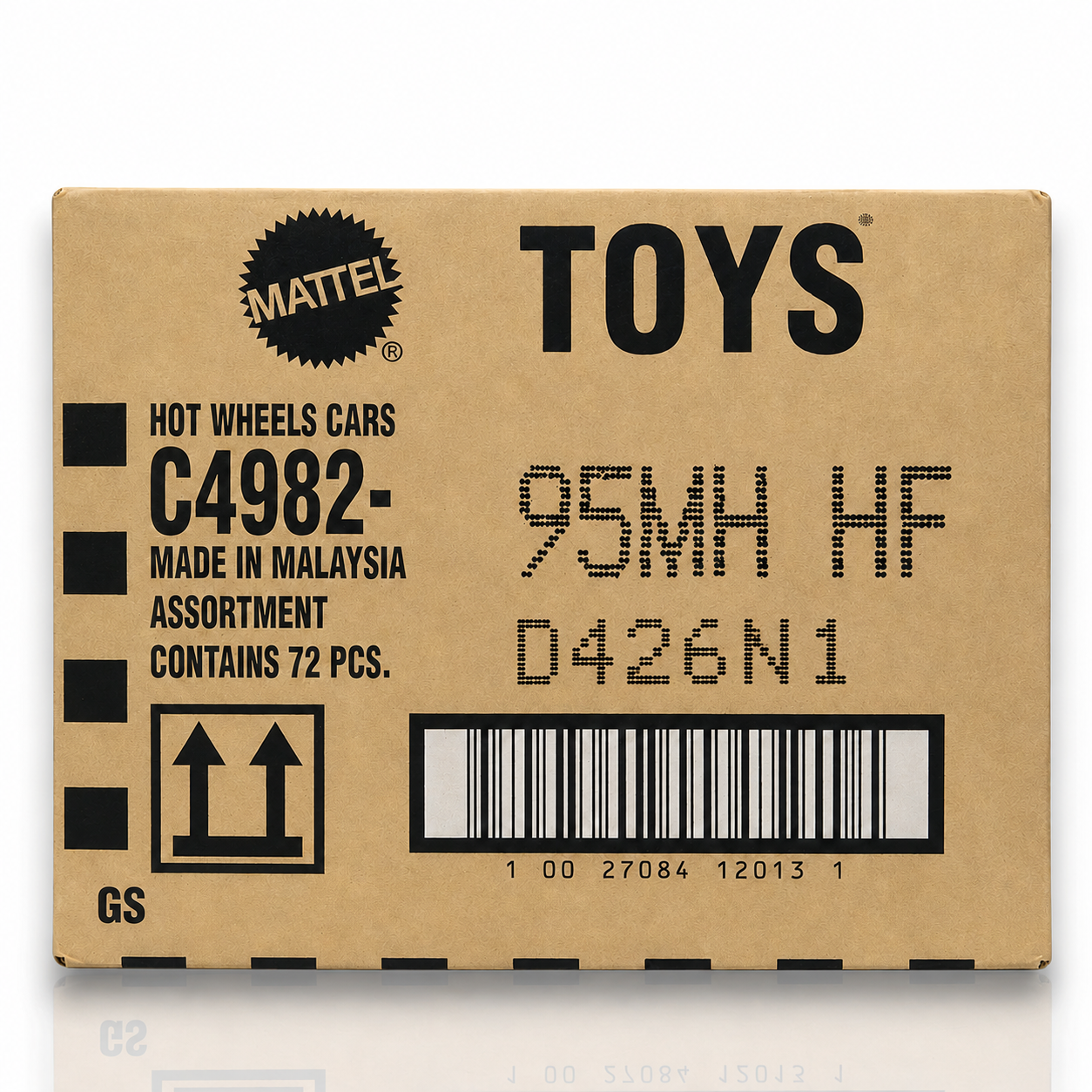 Hot Wheels Mainline Factory Sealed Case 72 Pcs – 95MH HF Assortment Die-Cast Cars Master Carton