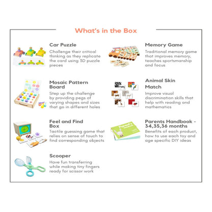 Curious Cub Montessori Box- 2 Years 9 Months + (Level- 14)