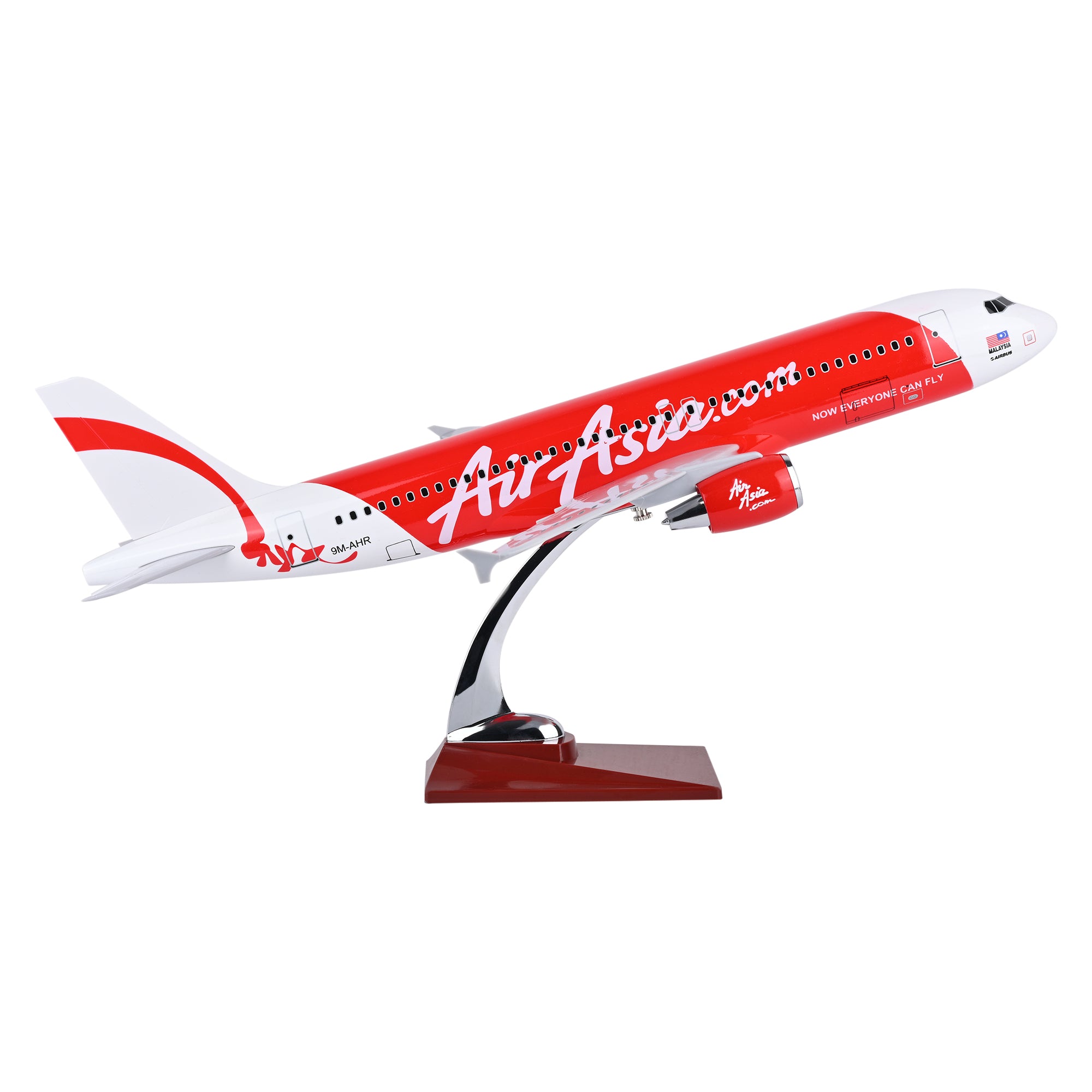 Airplane Withe Scale Diecast Aeroplane Scale Model 46cm 1:160 A320 AIR ASIA – Gift Palace ...