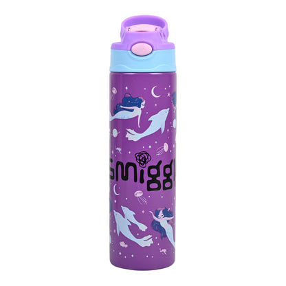 Smiggle 520 ml Stainless Steel Water Bottle for Kids - MERMAID
