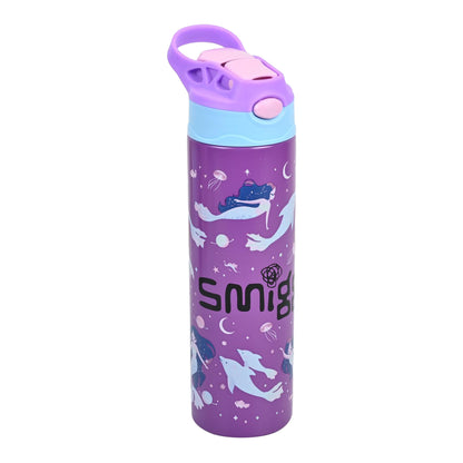 Smiggle 520 ml Stainless Steel Water Bottle for Kids - MERMAID