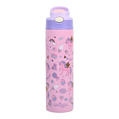 Smiggle 520 ml Stainless Steel Water Bottle for Kids - UNICORN