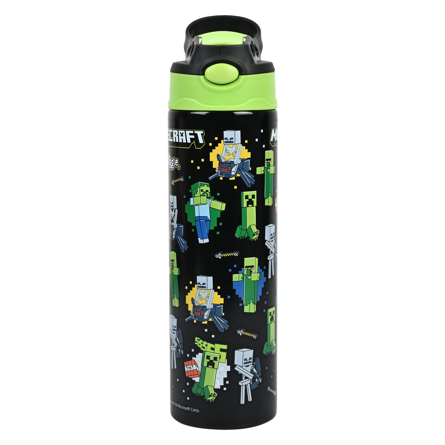 Smiggle 520 ml Stainless Steel Water Bottle for Kids - MINECRAFT