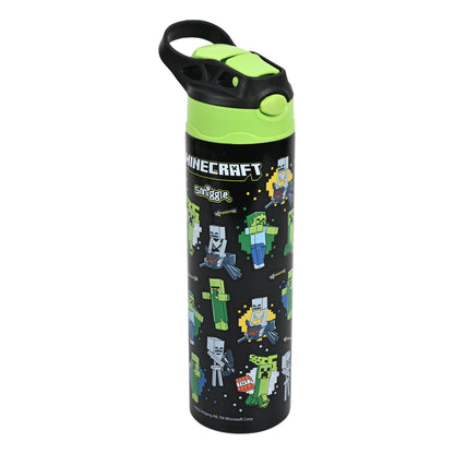 Smiggle 520 ml Stainless Steel Water Bottle for Kids - MINECRAFT