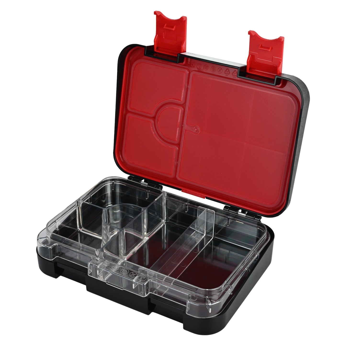 Smiggle Medium Bento Lunch Box for Kids | Leakproof Multi-Compartment Food Storage Box for School - JURASSIC PARK