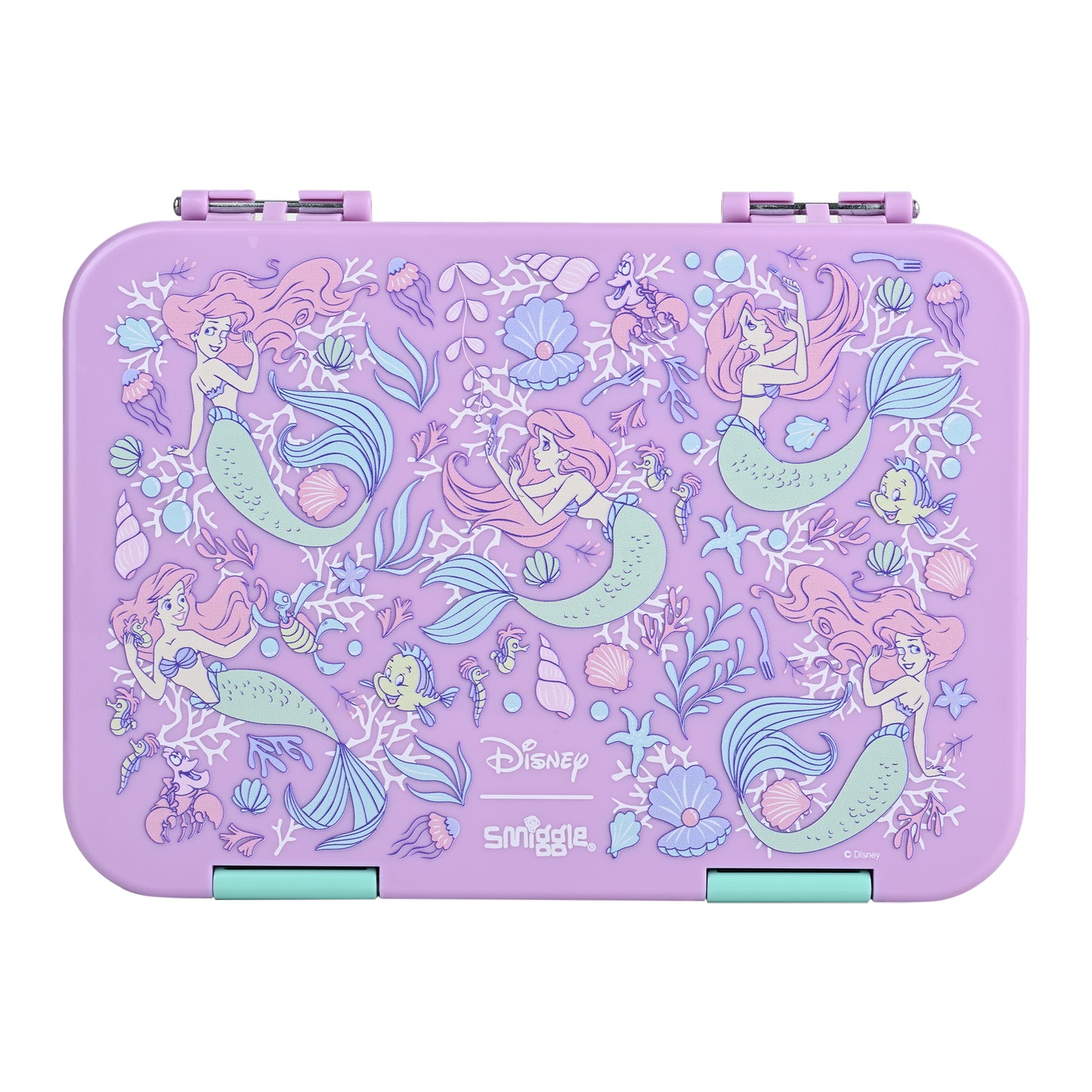 Smiggle Medium Bento Lunch Box for Kids | Leakproof Multi-Compartment Food Storage Box for School - PRINCESS