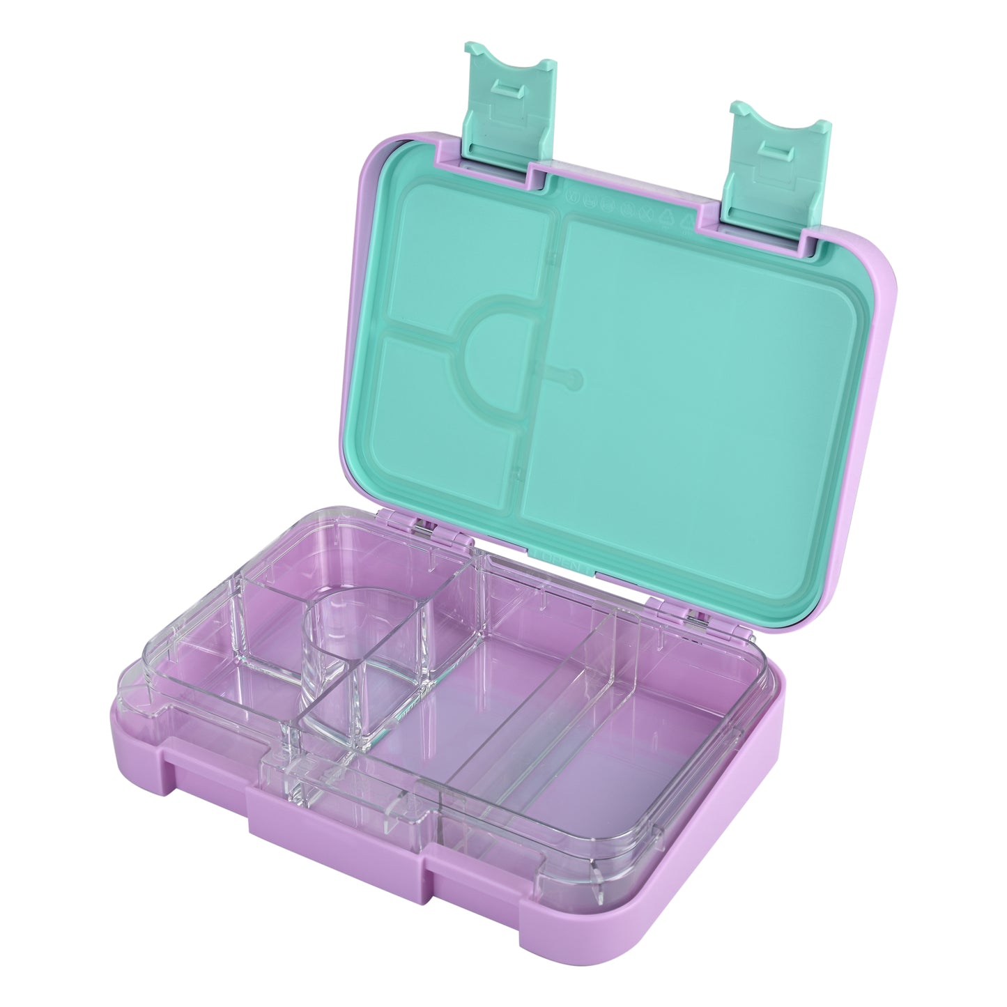 Smiggle Medium Bento Lunch Box for Kids | Leakproof Multi-Compartment Food Storage Box for School - PRINCESS