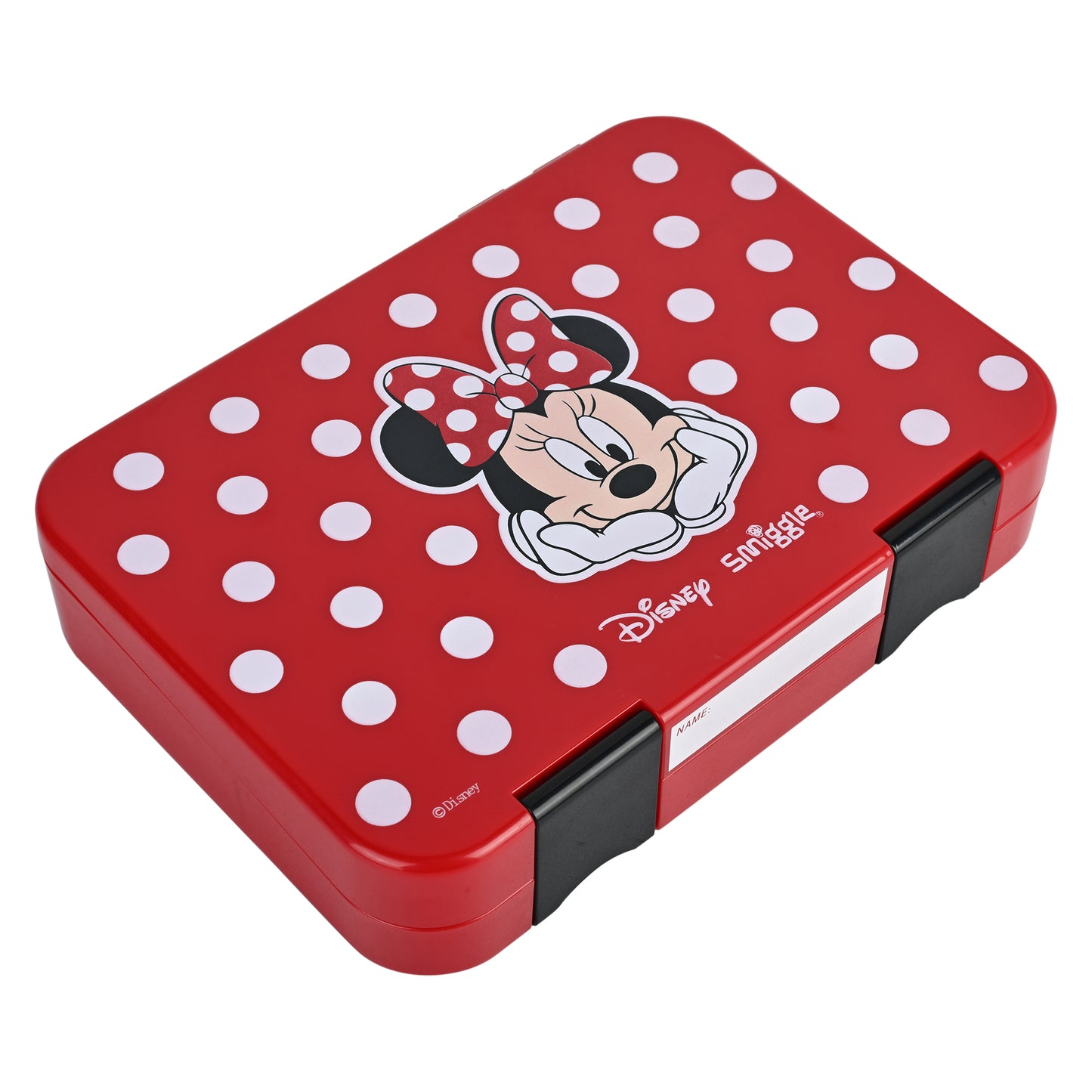 Smiggle Medium Bento Lunch Box for Kids | Leakproof Multi-Compartment Food Storage Box for School - MINNIE MOUSE