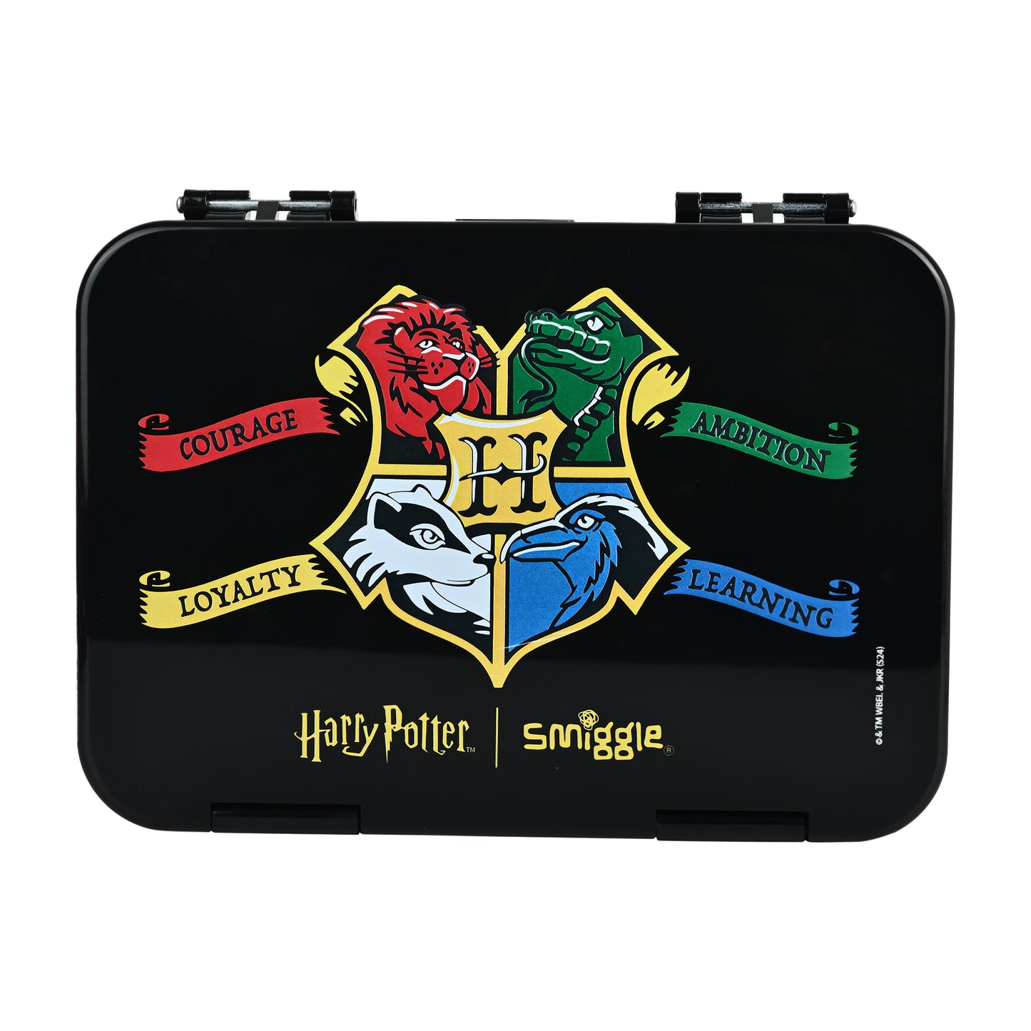 Smiggle Medium Bento Lunch Box for Kids | Leakproof Multi-Compartment Food Storage Box for School - HARRY POTTER