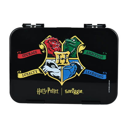Smiggle Medium Bento Lunch Box for Kids | Leakproof Multi-Compartment Food Storage Box for School - HARRY POTTER