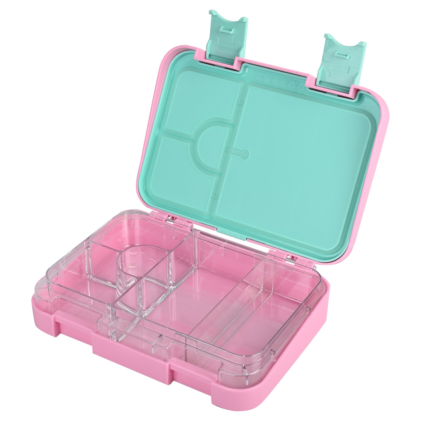 Smiggle Medium Bento Lunch Box for Kids | Leakproof Multi-Compartment Food Storage Box for School - PEPPA PIG