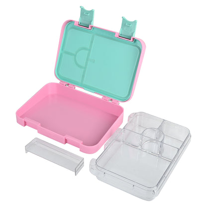 Smiggle Medium Bento Lunch Box for Kids | Leakproof Multi-Compartment Food Storage Box for School - PEPPA PIG