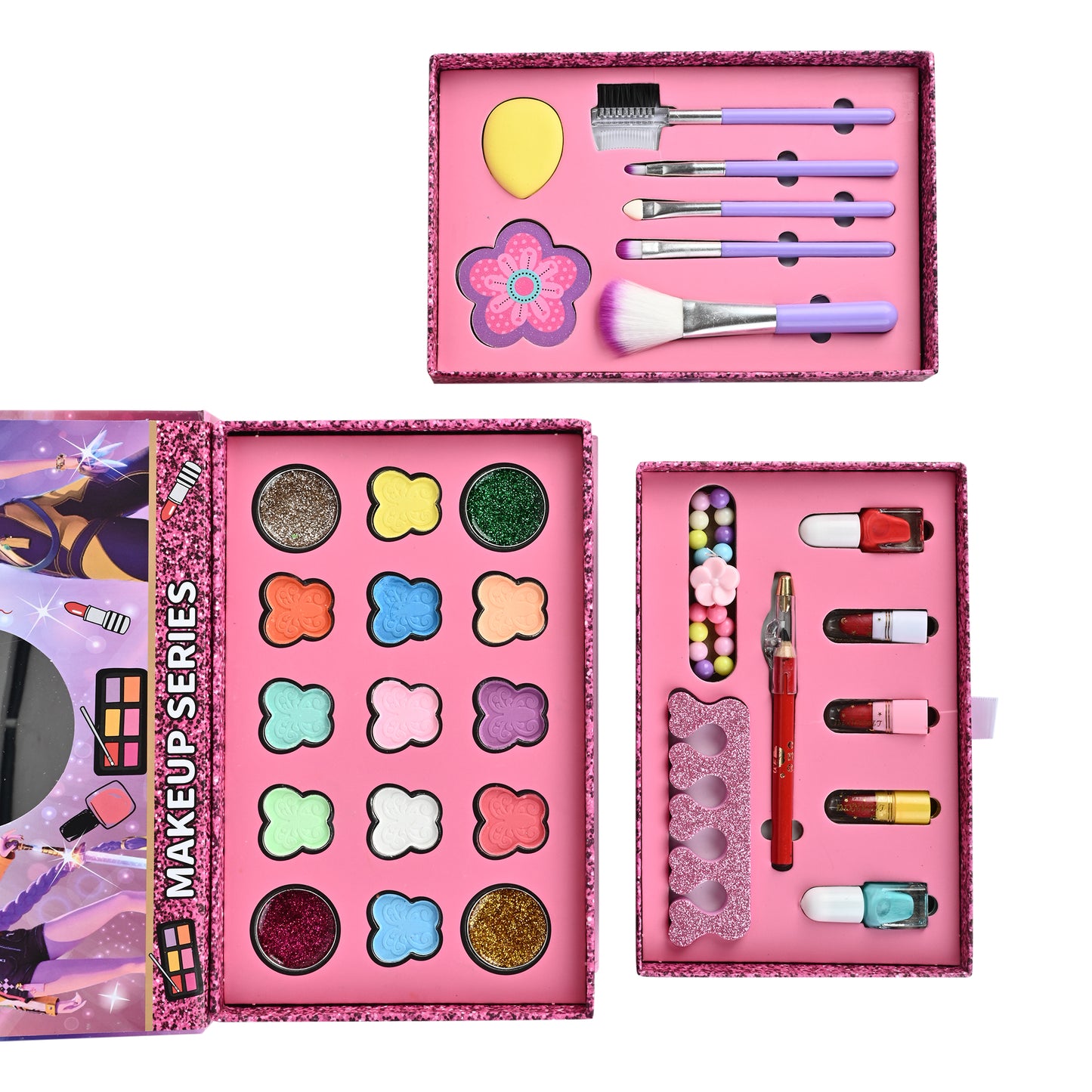 K-POP Demon Hunters Kids Makeup Set with Mirror & Storage Drawers