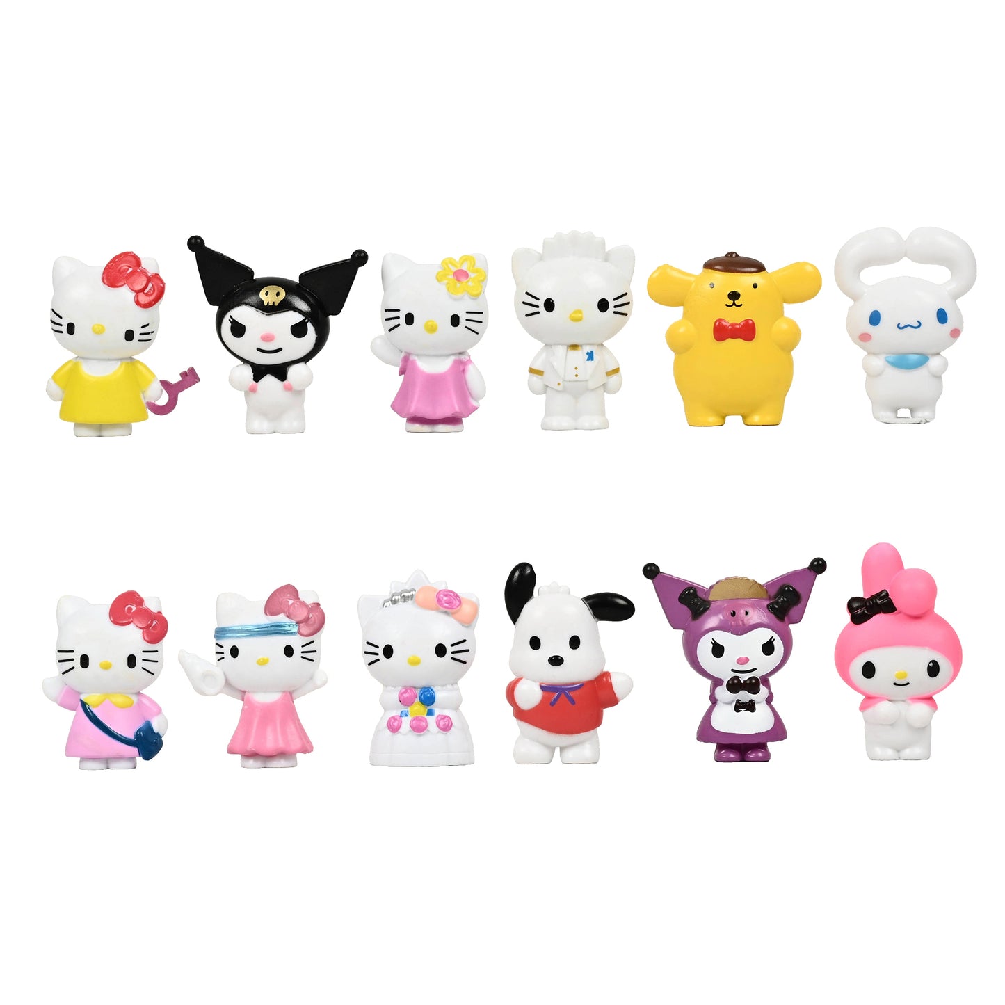 Sanrio Character Figurine Collectible Set – 12 Piece Hello Kitty & Friends Mini Figures Box