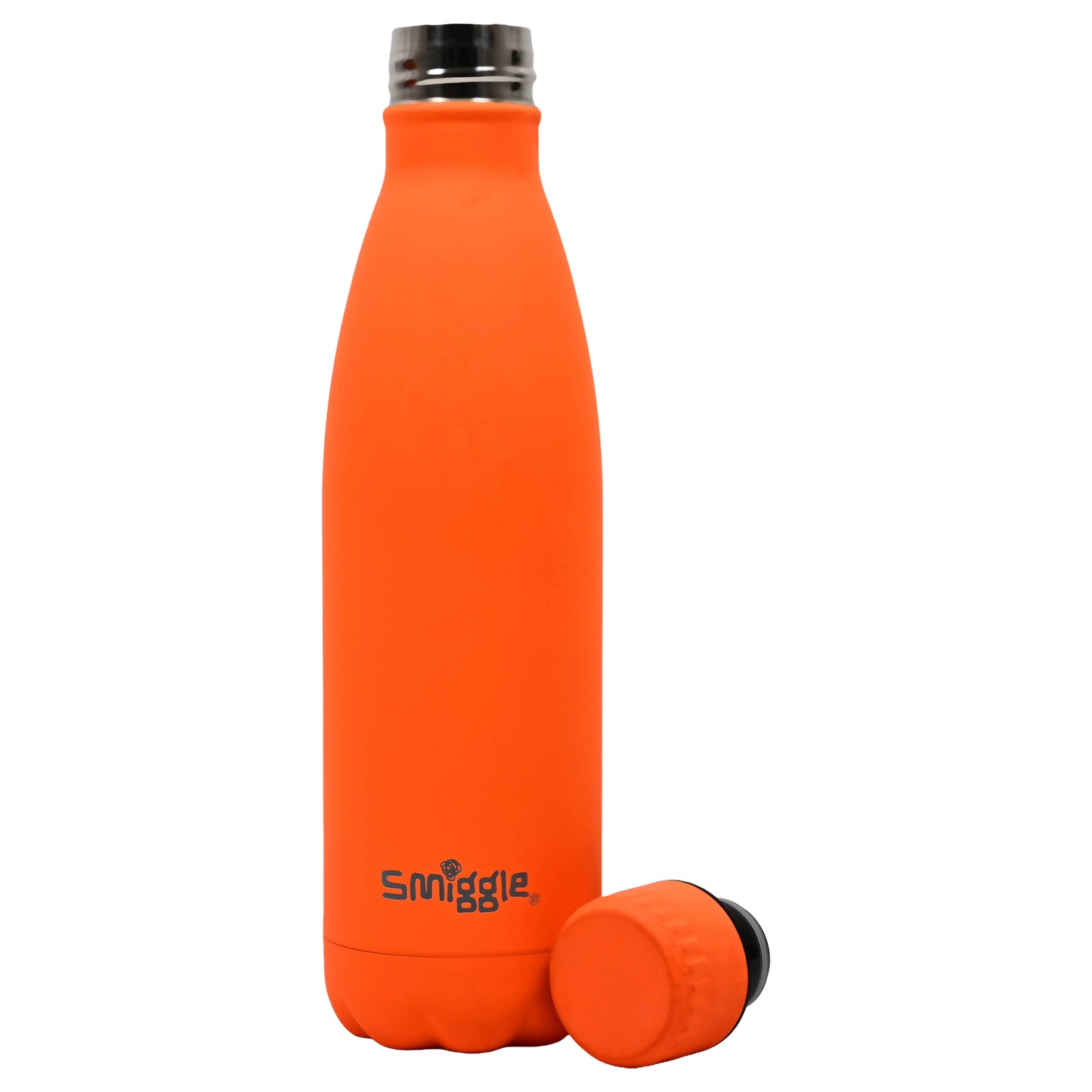Smiggle Insulated Stainless Steel Drink Bottle 480ml – NEON ORANGE