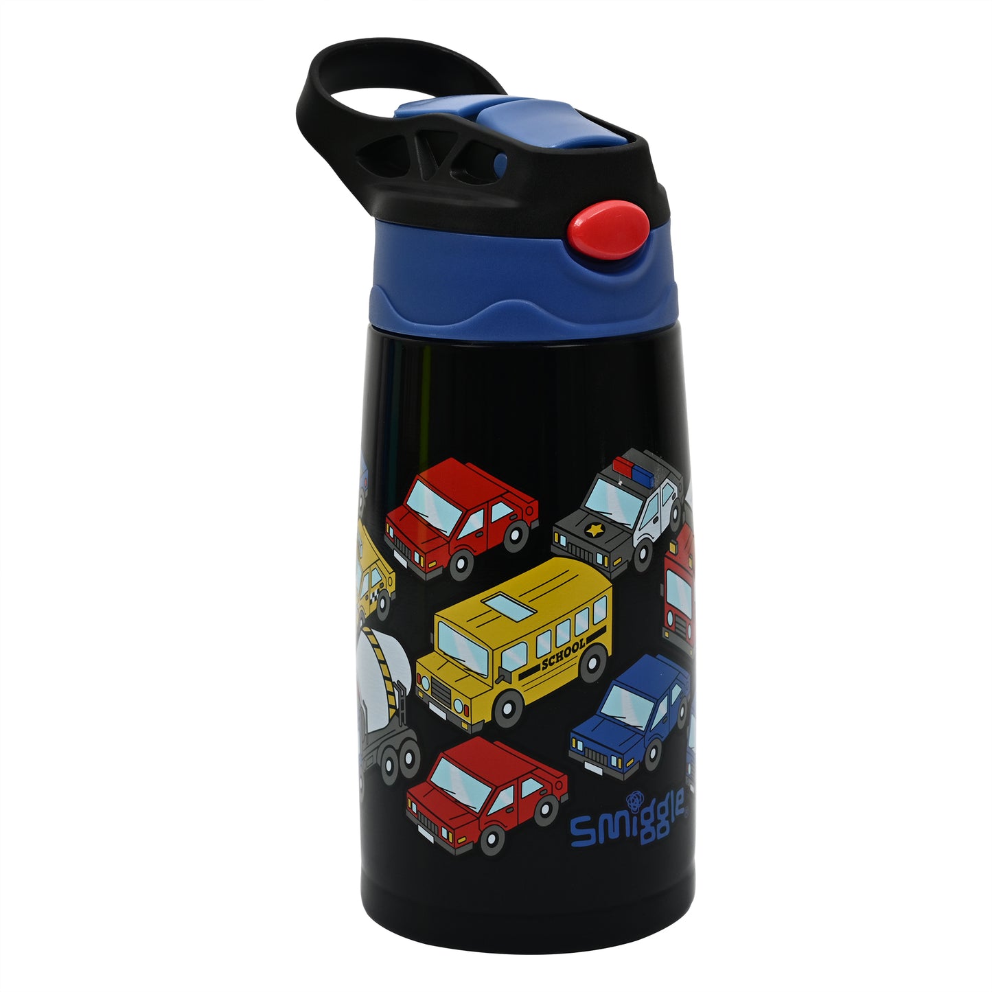 Smiggle Junior Stainless Steel Flip Drink Bottle 400ml – CARS