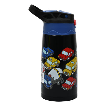 Smiggle Junior Stainless Steel Flip Drink Bottle 400ml – CARS