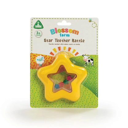 Early Learning Centre Blossom Farm Star Teether Rattle – Baby Sensory Toy