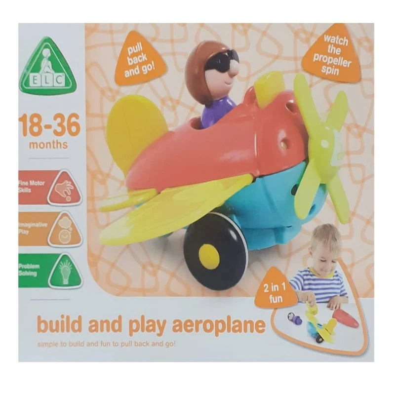 Early Learning Centre Build and Play Toys – 2-in-1 Vehicle Construction Toy for Toddlers