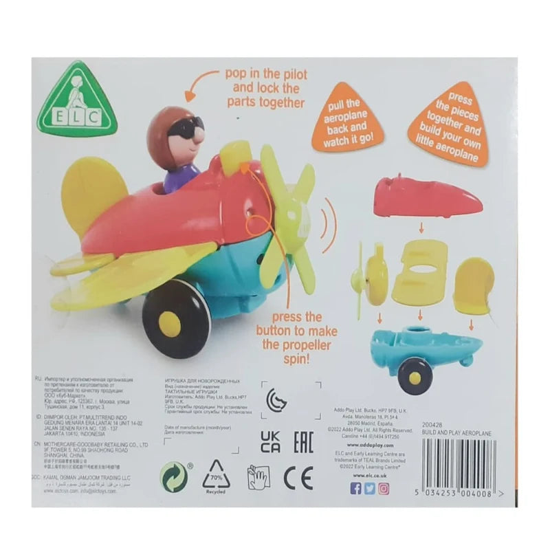 Early Learning Centre Build and Play Toys – 2-in-1 Vehicle Construction Toy for Toddlers