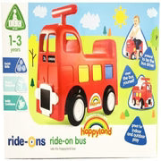 Early Learning Centre Happyland Ride-On Bus – Red Toddler Ride-On Toy