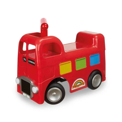 Early Learning Centre Happyland Ride-On Bus – Red Toddler Ride-On Toy